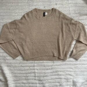 Divided H&M tan lightweight sweater